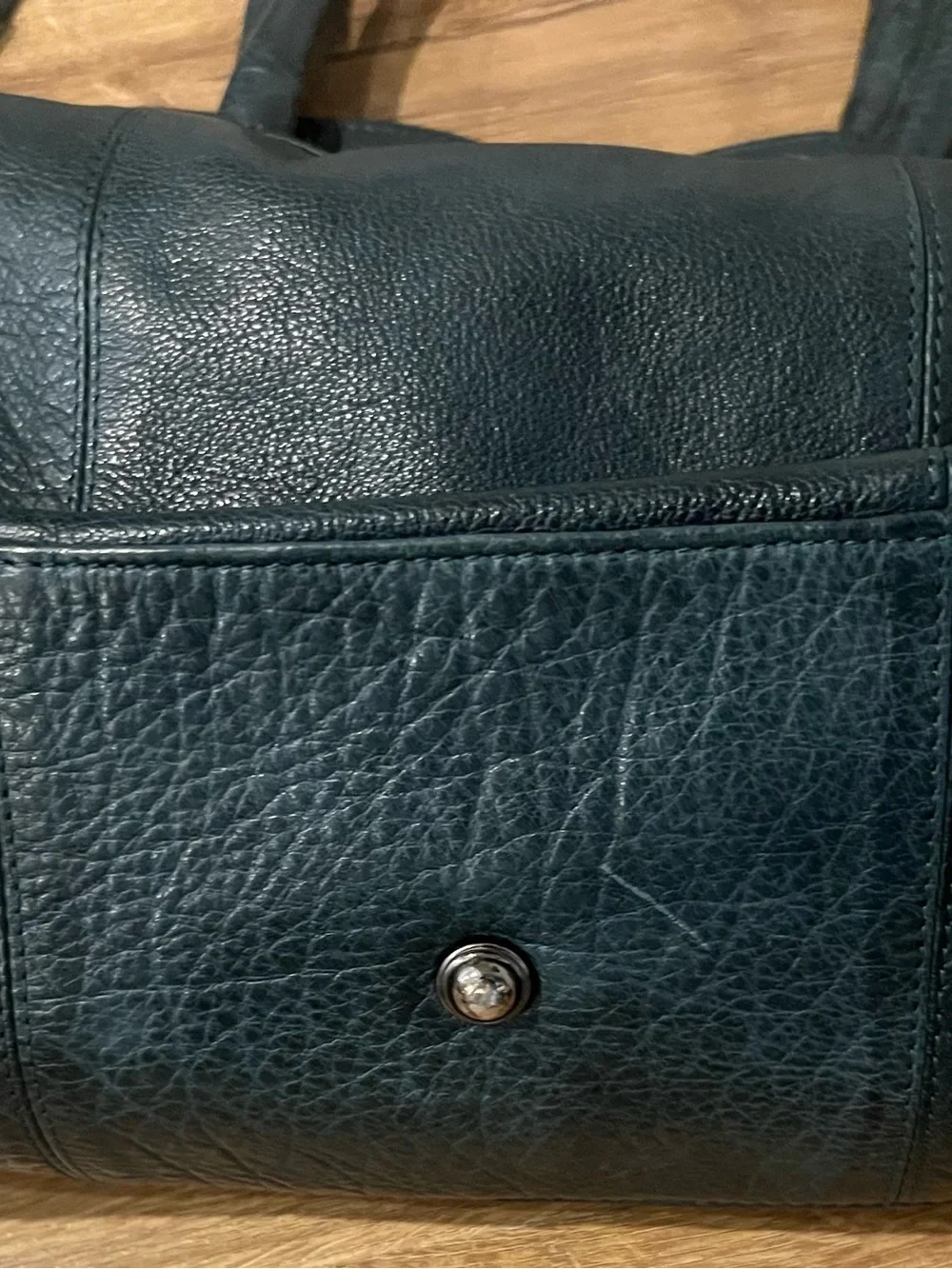 Day And Mood Purse.& Satchel  Dark Teal Leather